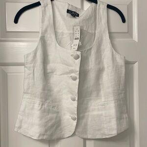 J Crew Linen Vest